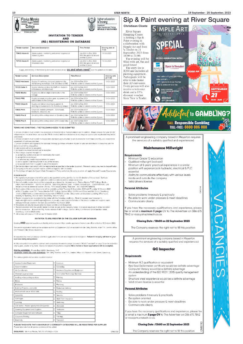 STER NORTH 19 September – 25 September, 2023 page 10