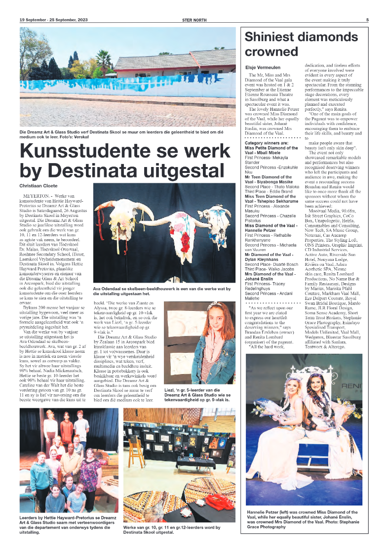 STER NORTH 19 September – 25 September, 2023 page 5