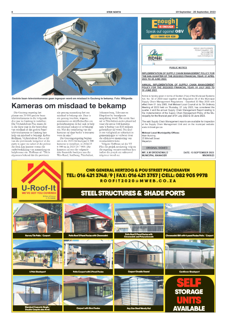 STER NORTH 19 September – 25 September, 2023 page 8