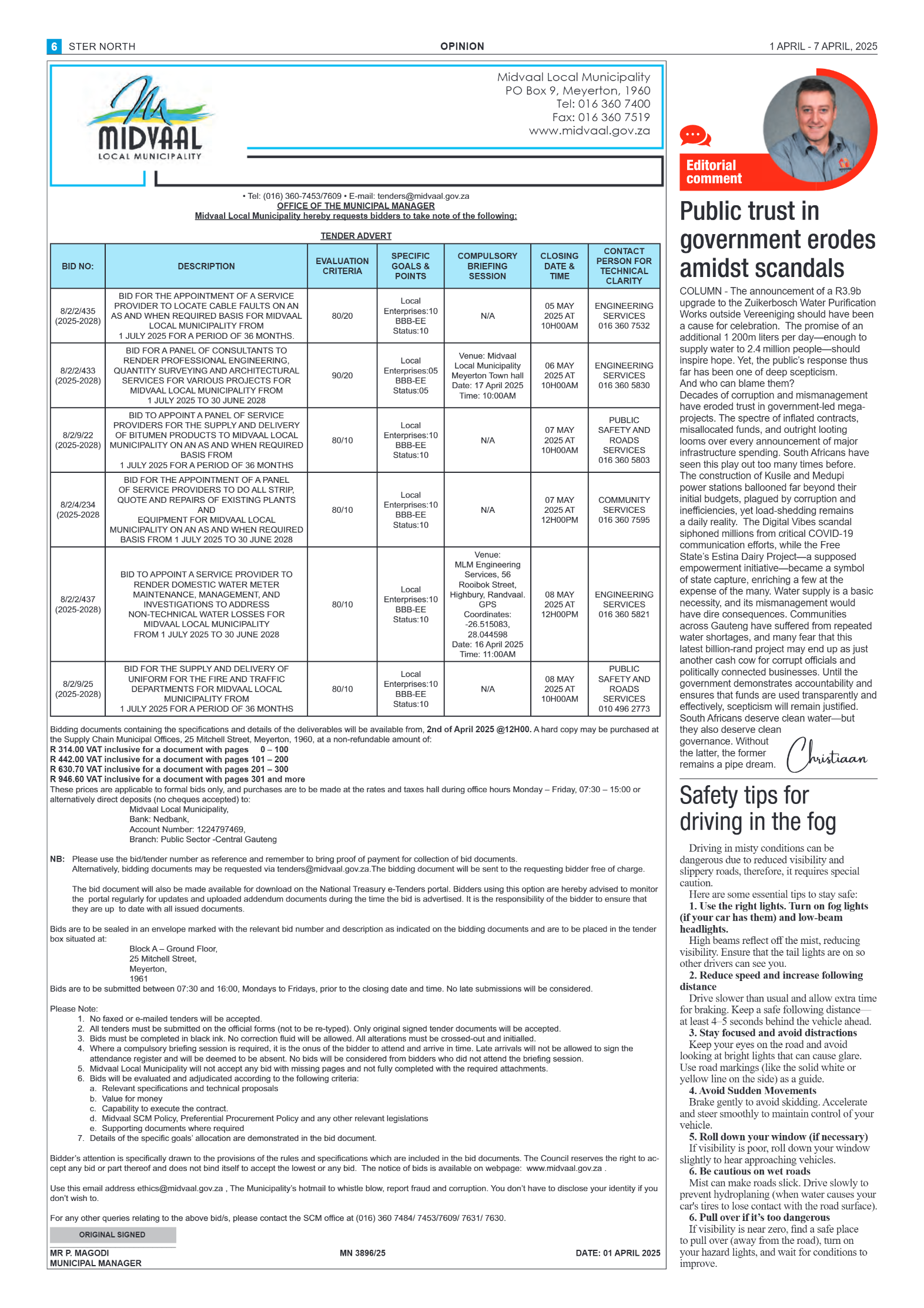 STER NORTH 1 APRIL – 7 APRIL, 2025 page 6