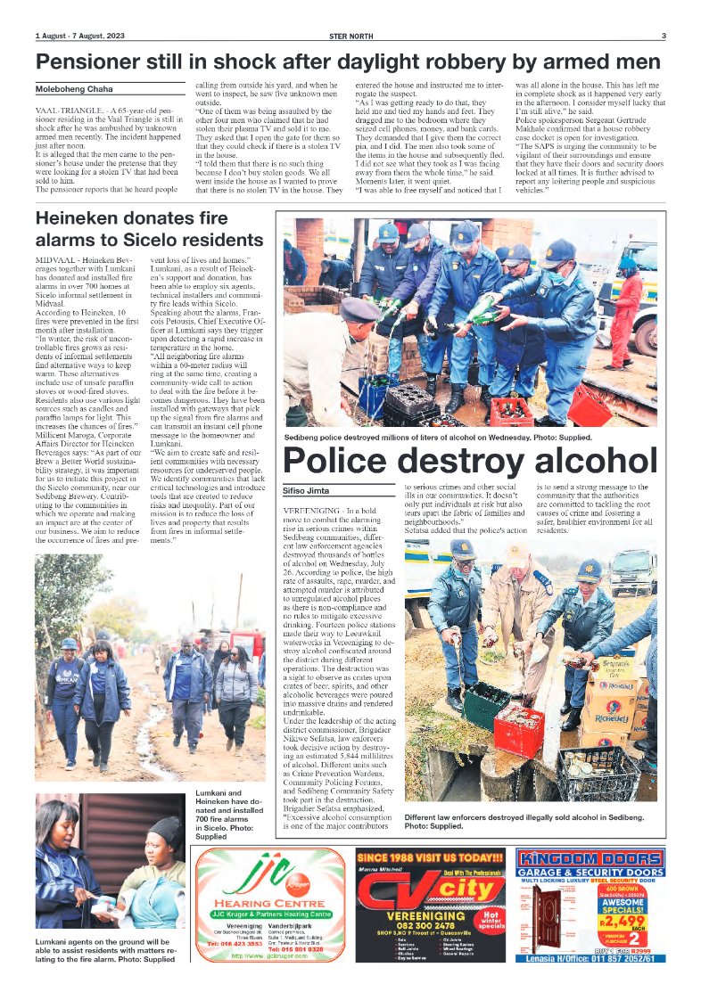 STER NORTH 1 August – 7 August, 2023 page 3
