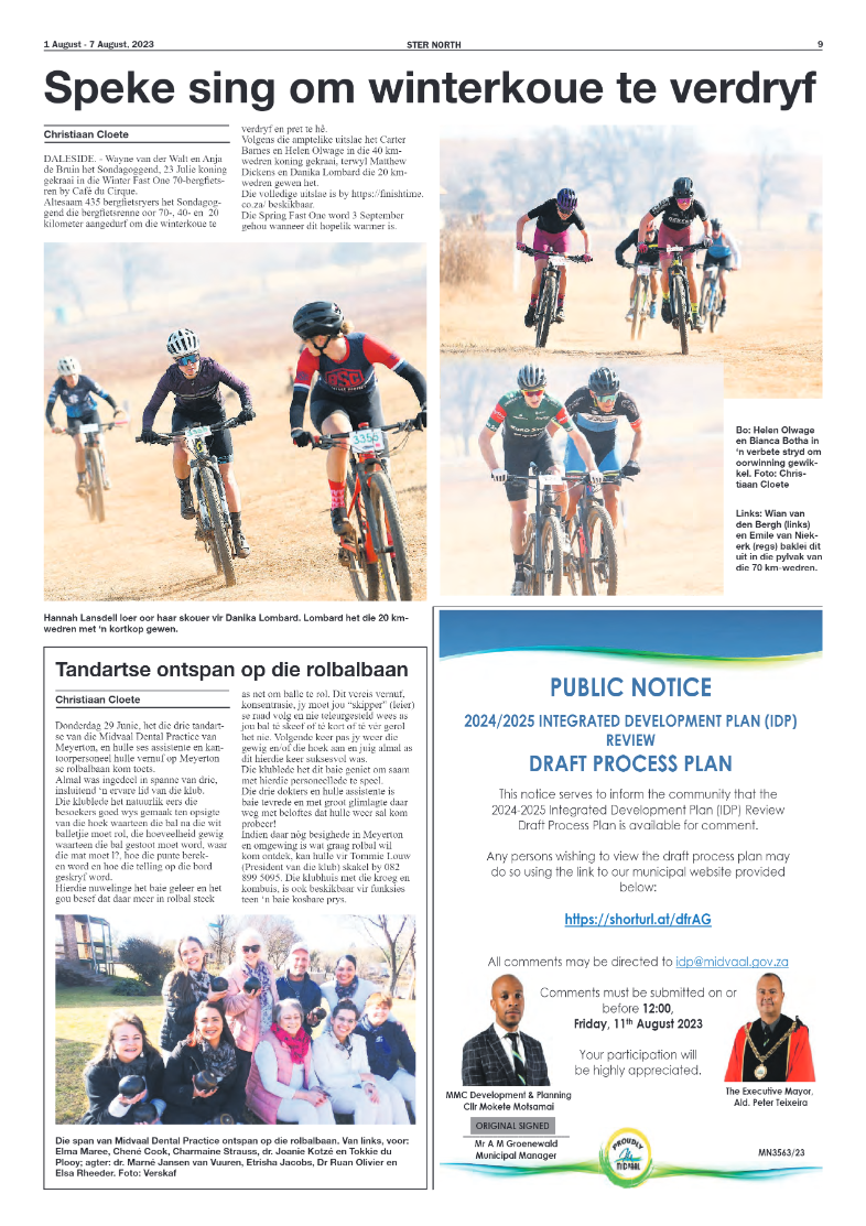 STER NORTH 1 August – 7 August, 2023 page 9