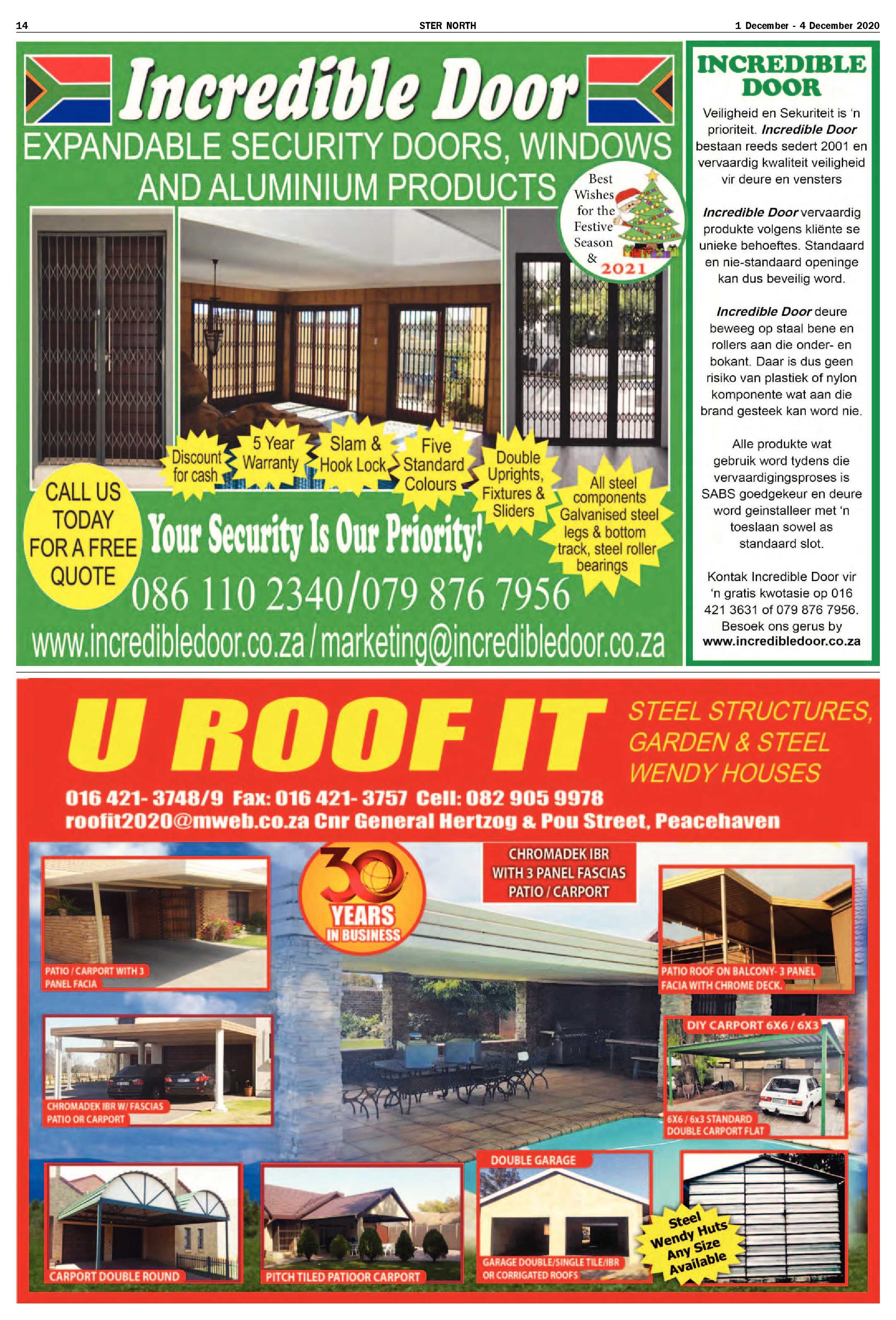STER NORTH 1 December – 4 December 2020 page 14