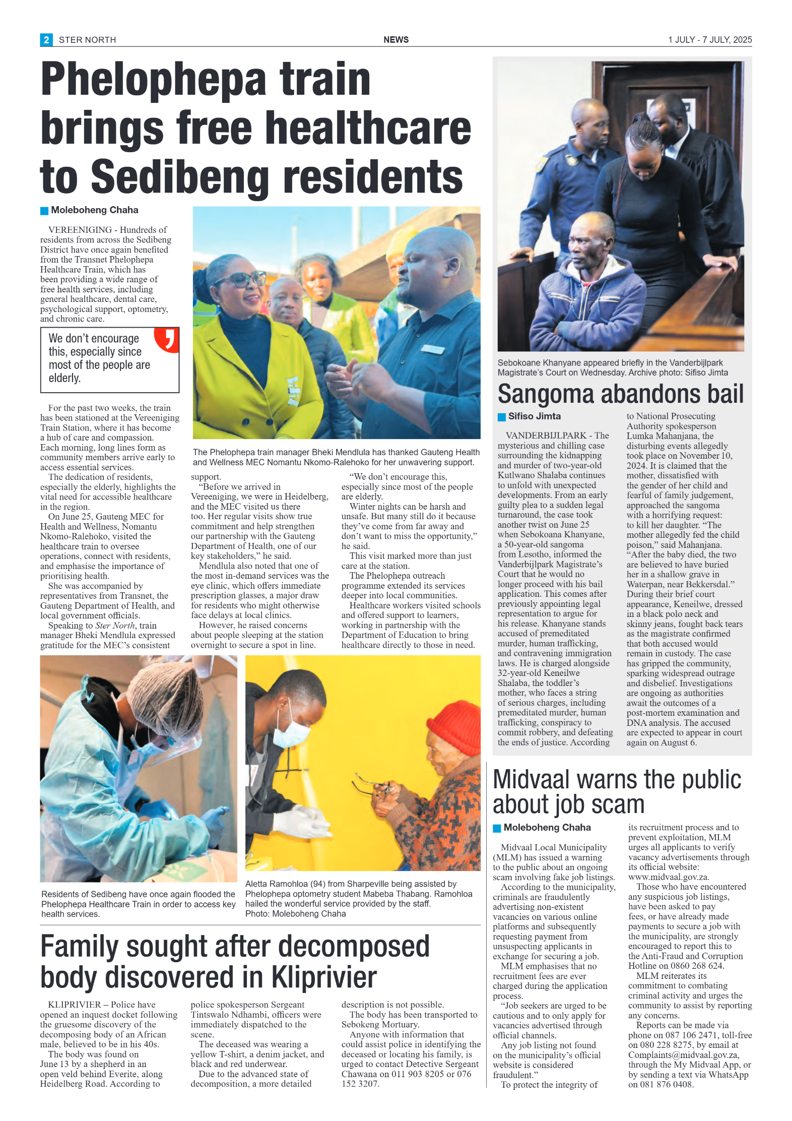 STER NORTH 1 JULY – 7 JULY, 2025 page 2
