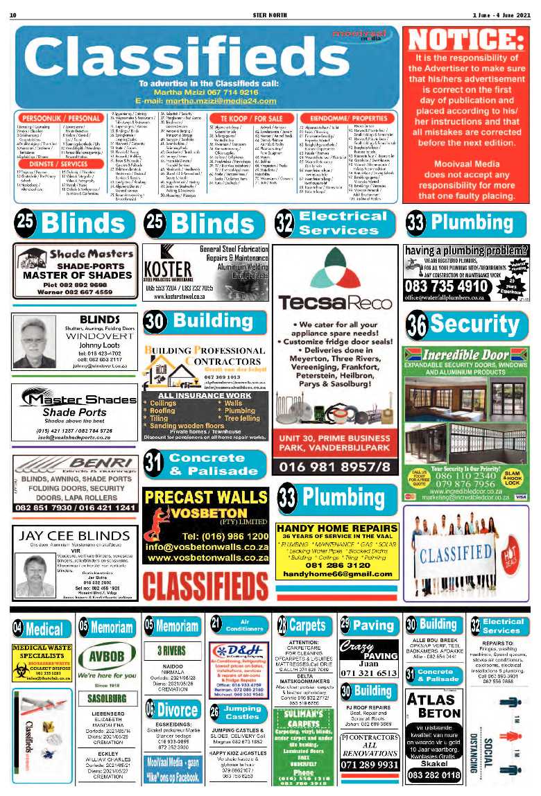 STER NORTH 1 June – 4 June 2021 page 10