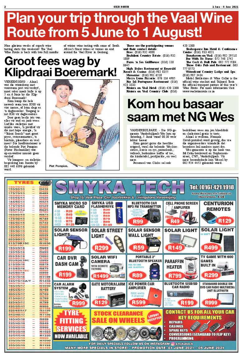 STER NORTH 1 June – 4 June 2021 page 2