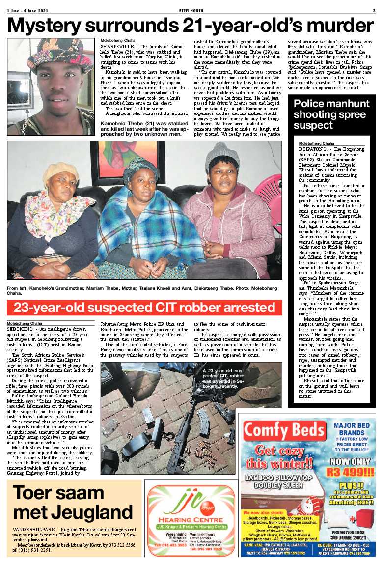 STER NORTH 1 June – 4 June 2021 page 3