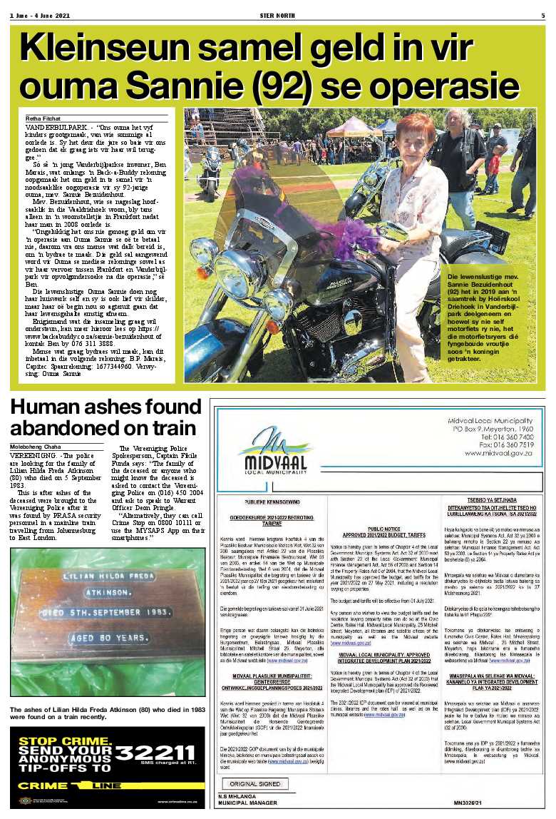 STER NORTH 1 June – 4 June 2021 page 5