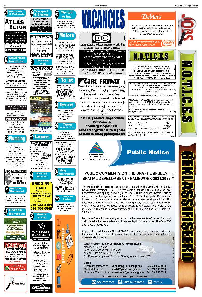 STER NORTH 20 April – 23 April 2021 page 18