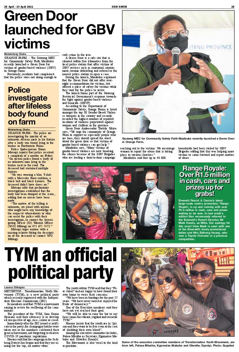 STER NORTH 20 April – 23 April 2021 page 19