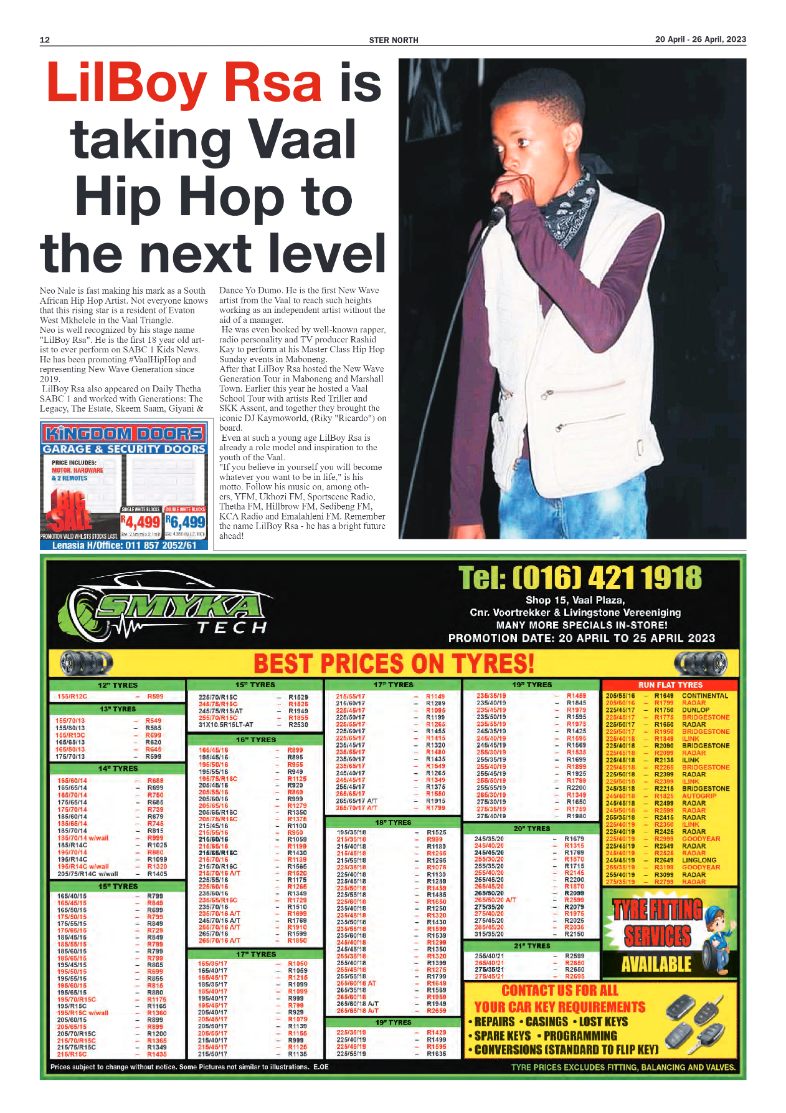 STER NORTH 20 April – 26 April, 2023 page 12