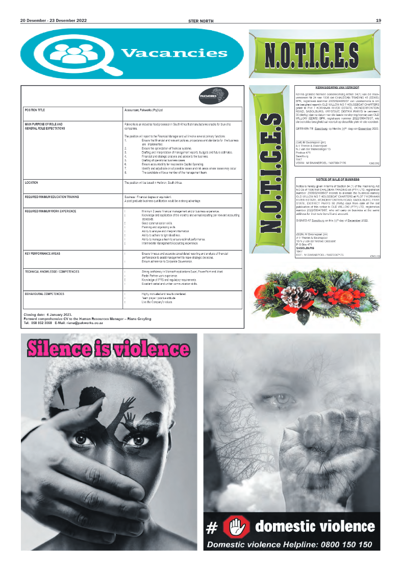 STER NORTH 20 Desember – 23 Desember 2022 page 15