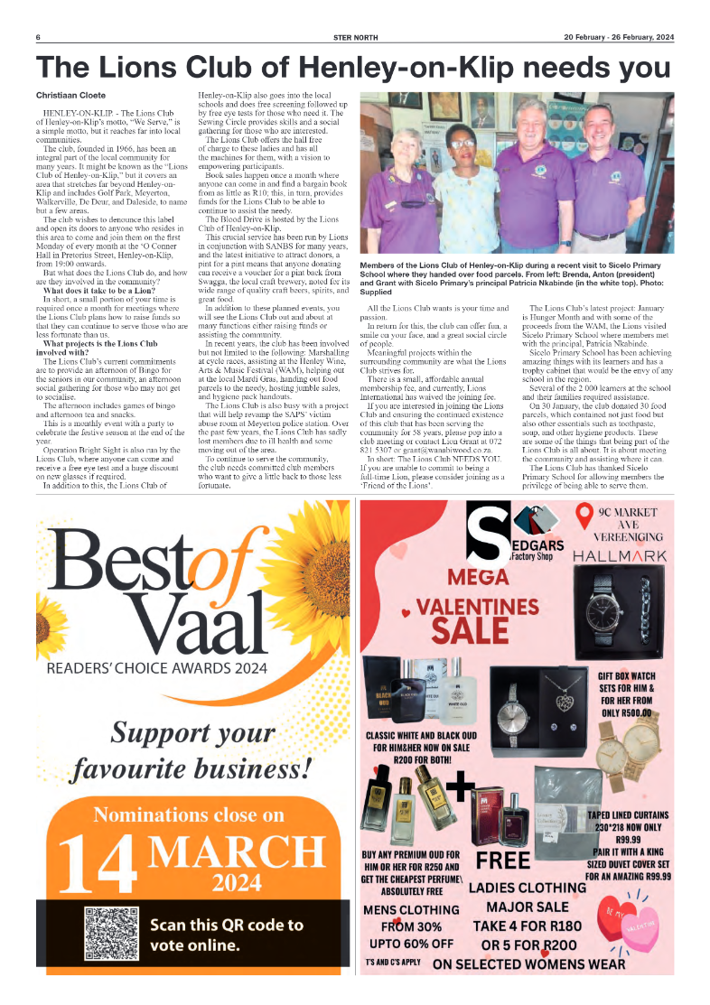 STER NORTH 20 February – 26 February, 2024 page 6