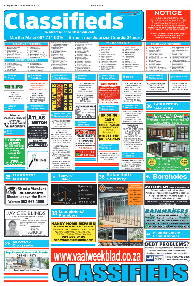 STER NORTH 20 September – 23 September 2022 page 14