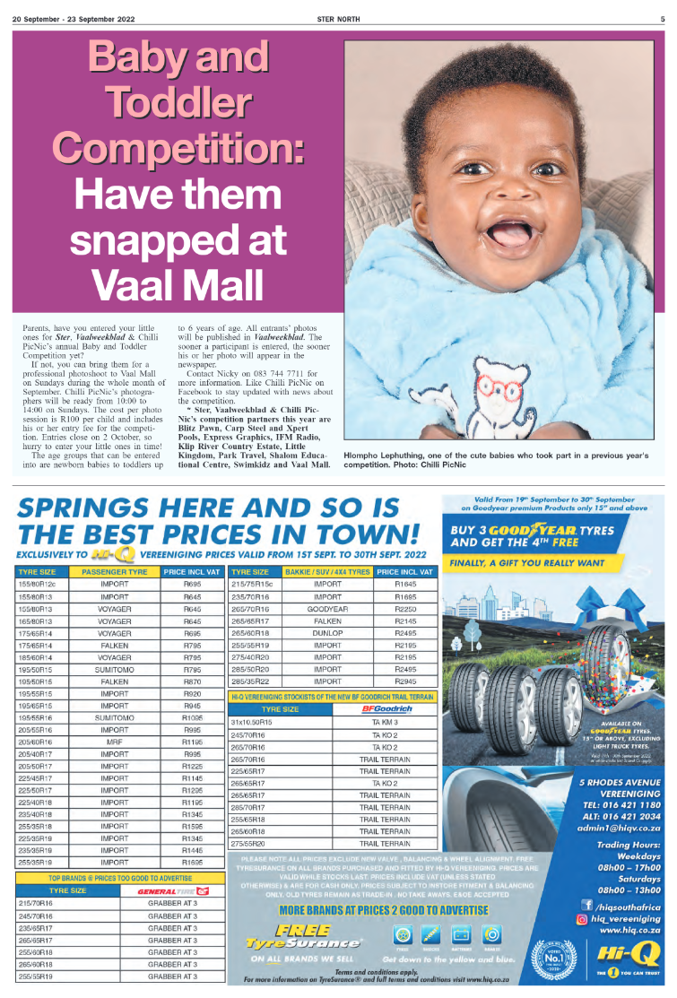 STER NORTH 20 September – 23 September 2022 page 5