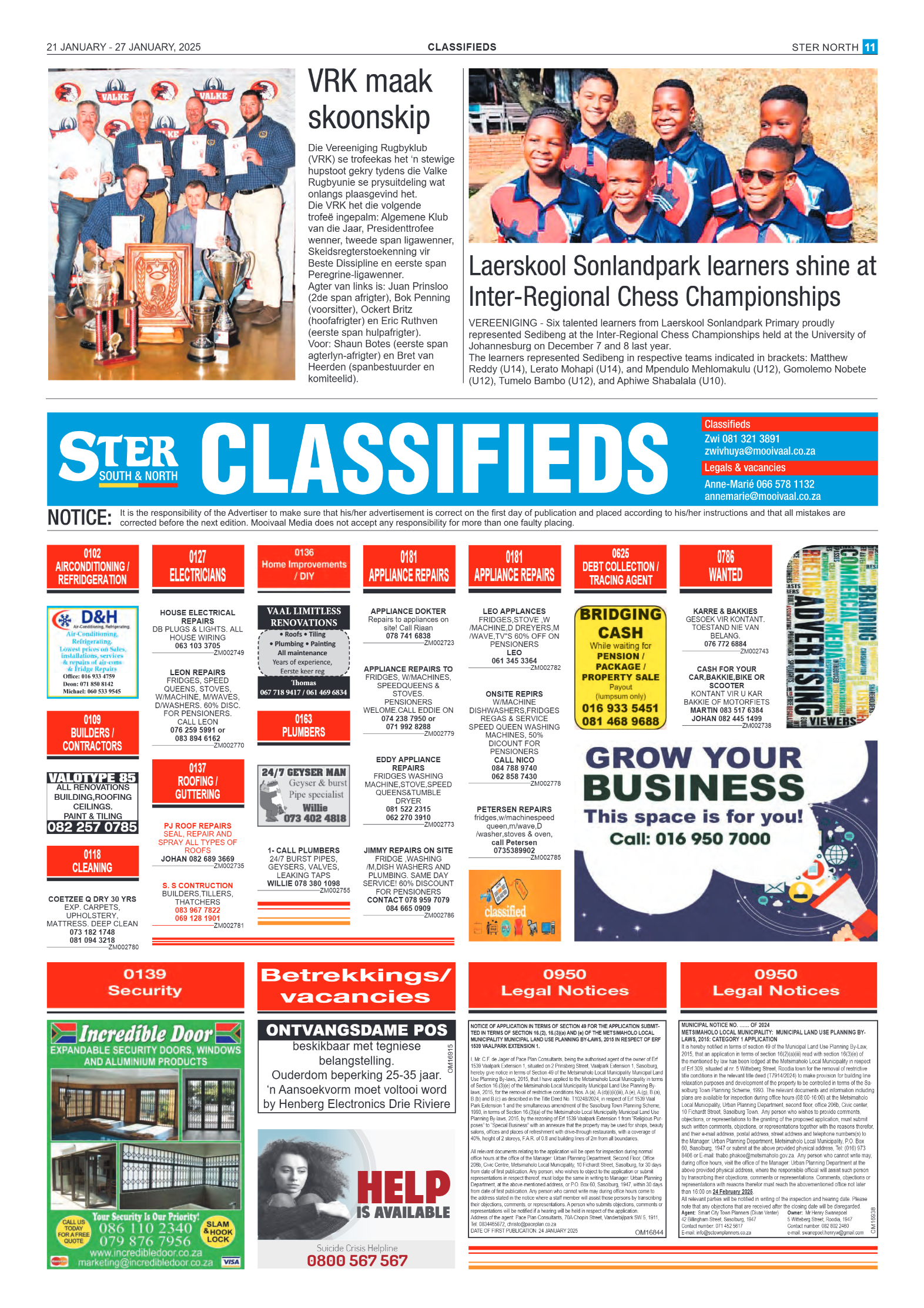 STER NORTH 21 JANUARY – 27 JANUARY, 2025 page 11