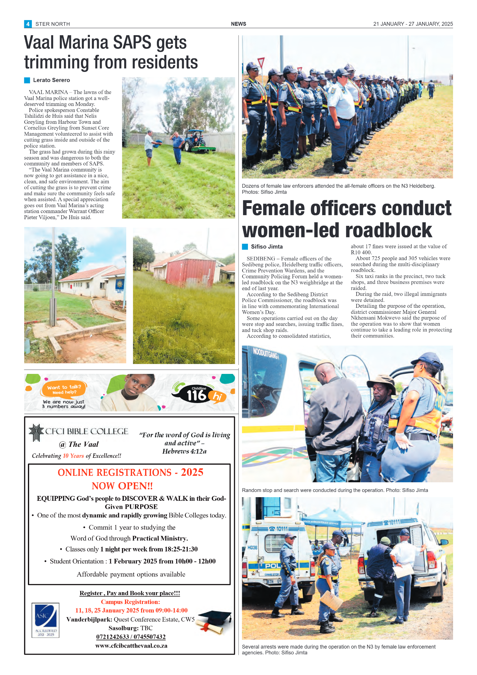 STER NORTH 21 JANUARY – 27 JANUARY, 2025 page 4