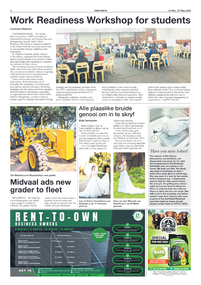 STER NORTH 21 May – 27 May, 2024 page 2