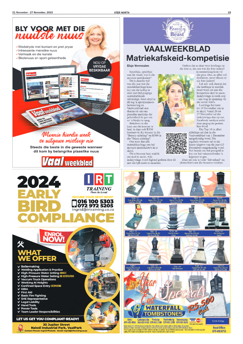 STER NORTH 21 November – 27 November, 2023 page 19