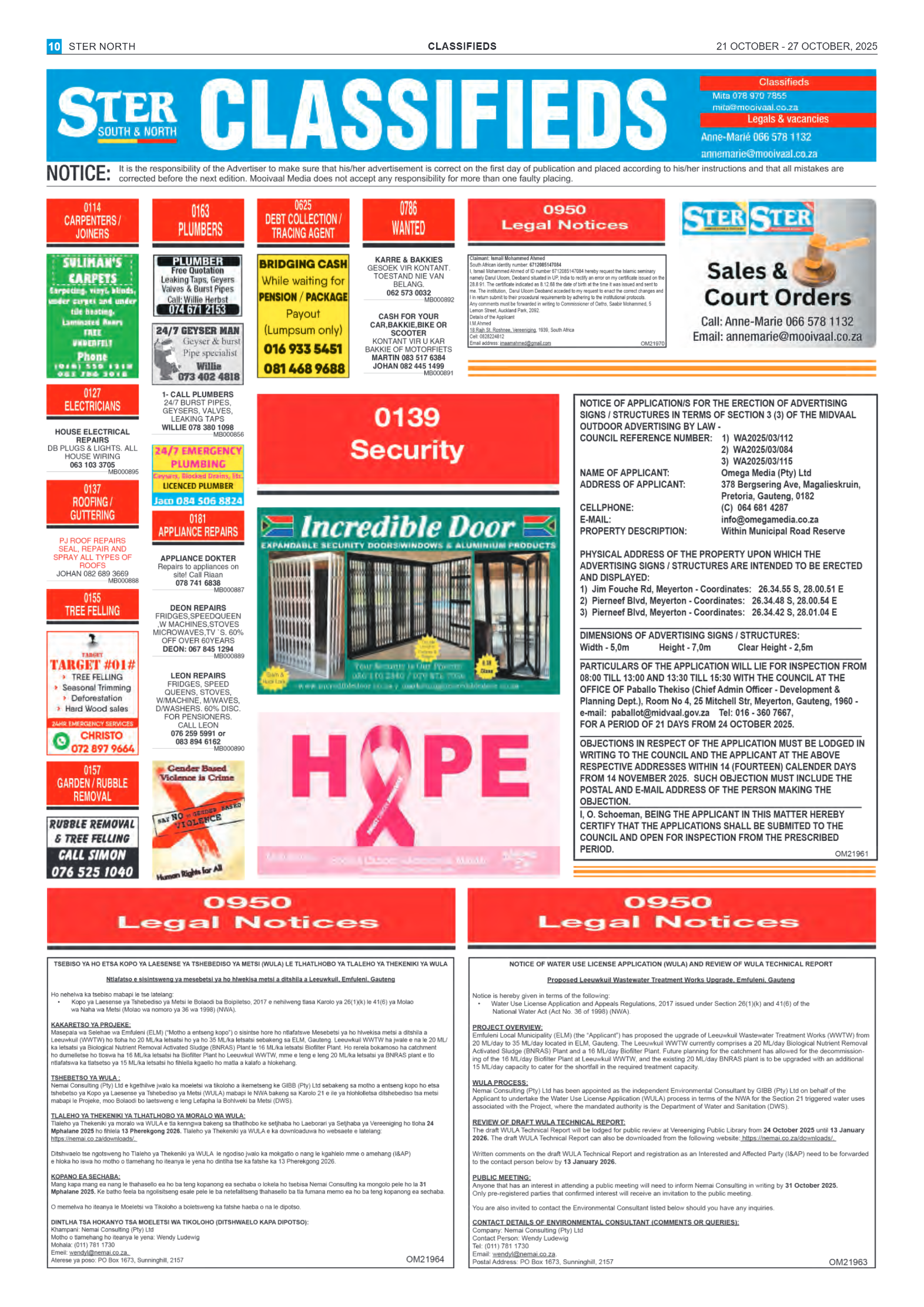 STER NORTH 21 OCTOBER – 27 OCTOBER, 2025 page 10
