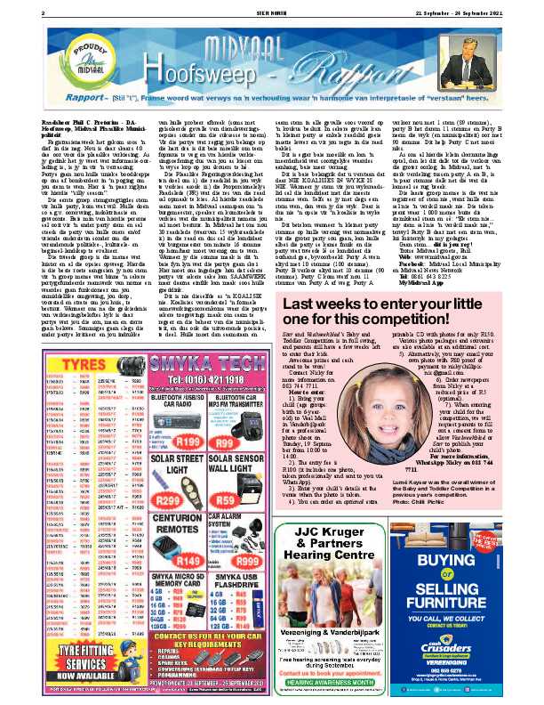 STER NORTH 21 September – 24 September 2021 page 2