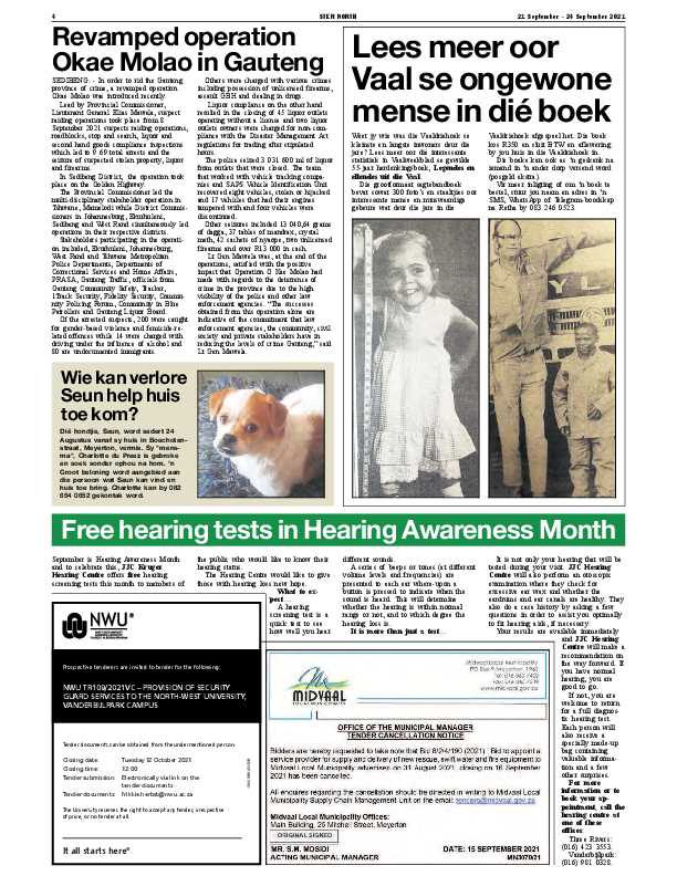 STER NORTH 21 September – 24 September 2021 page 4