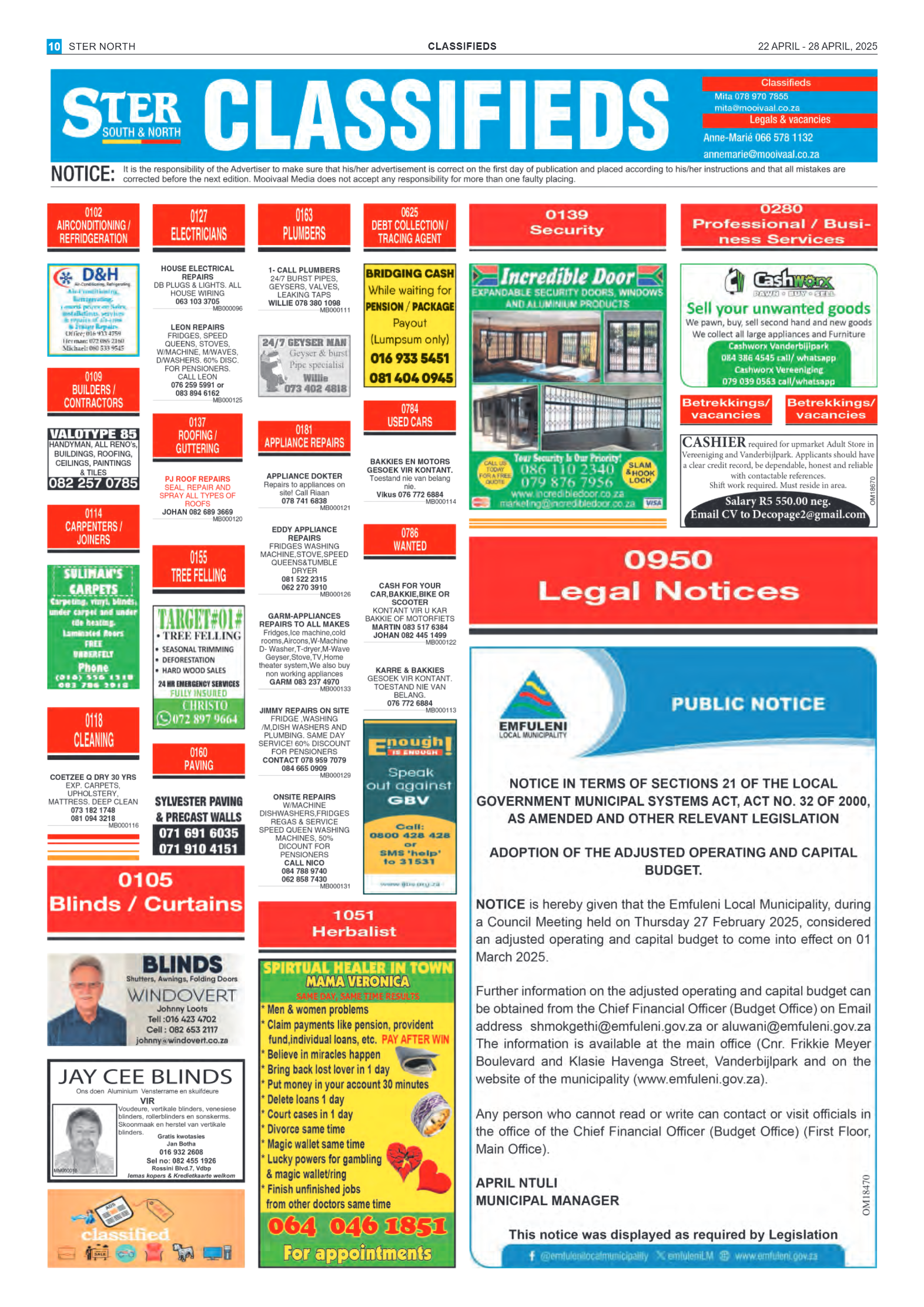 STER NORTH 22 APRIL – 28 APRIL, 2025 page 10