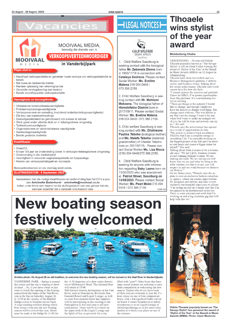 STER NORTH 22 August – 28 August, 2023 page 13