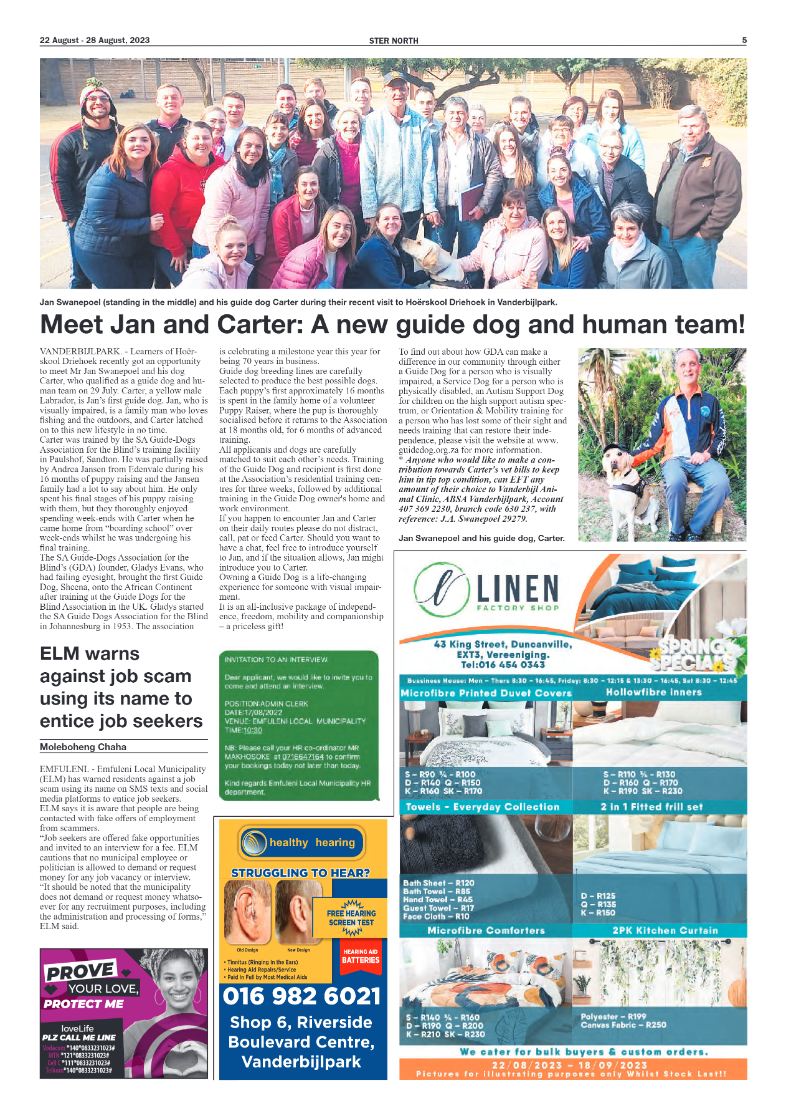 STER NORTH 22 August – 28 August, 2023 page 7