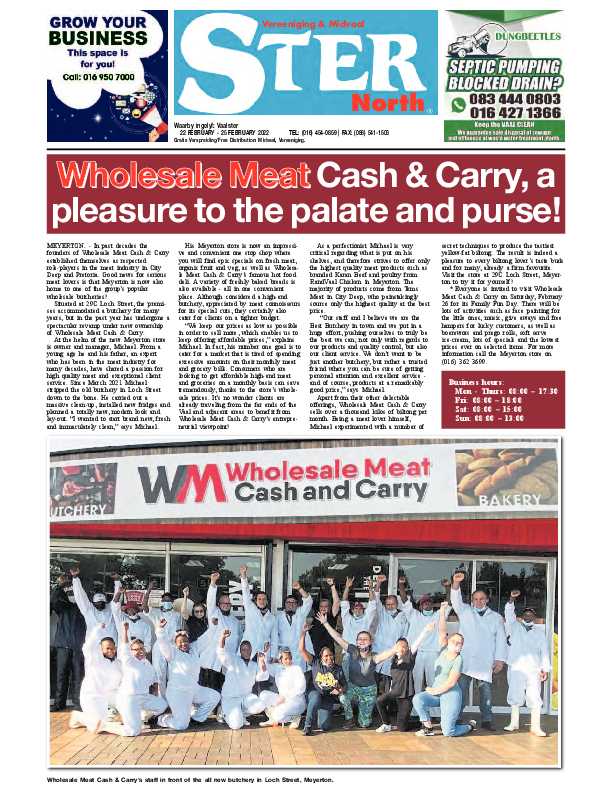 STER NORTH 22 February – 25 February 2022 page 1