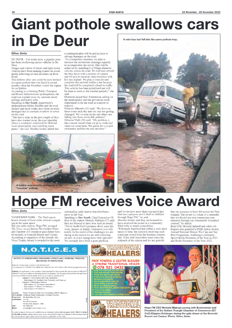 STER NORTH 22 November – 25 November 2022 page 15
