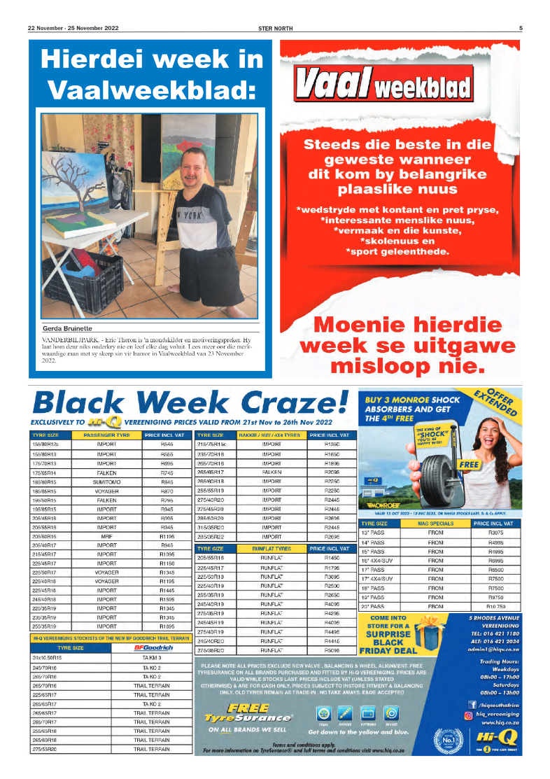STER NORTH 22 November – 25 November 2022 page 5