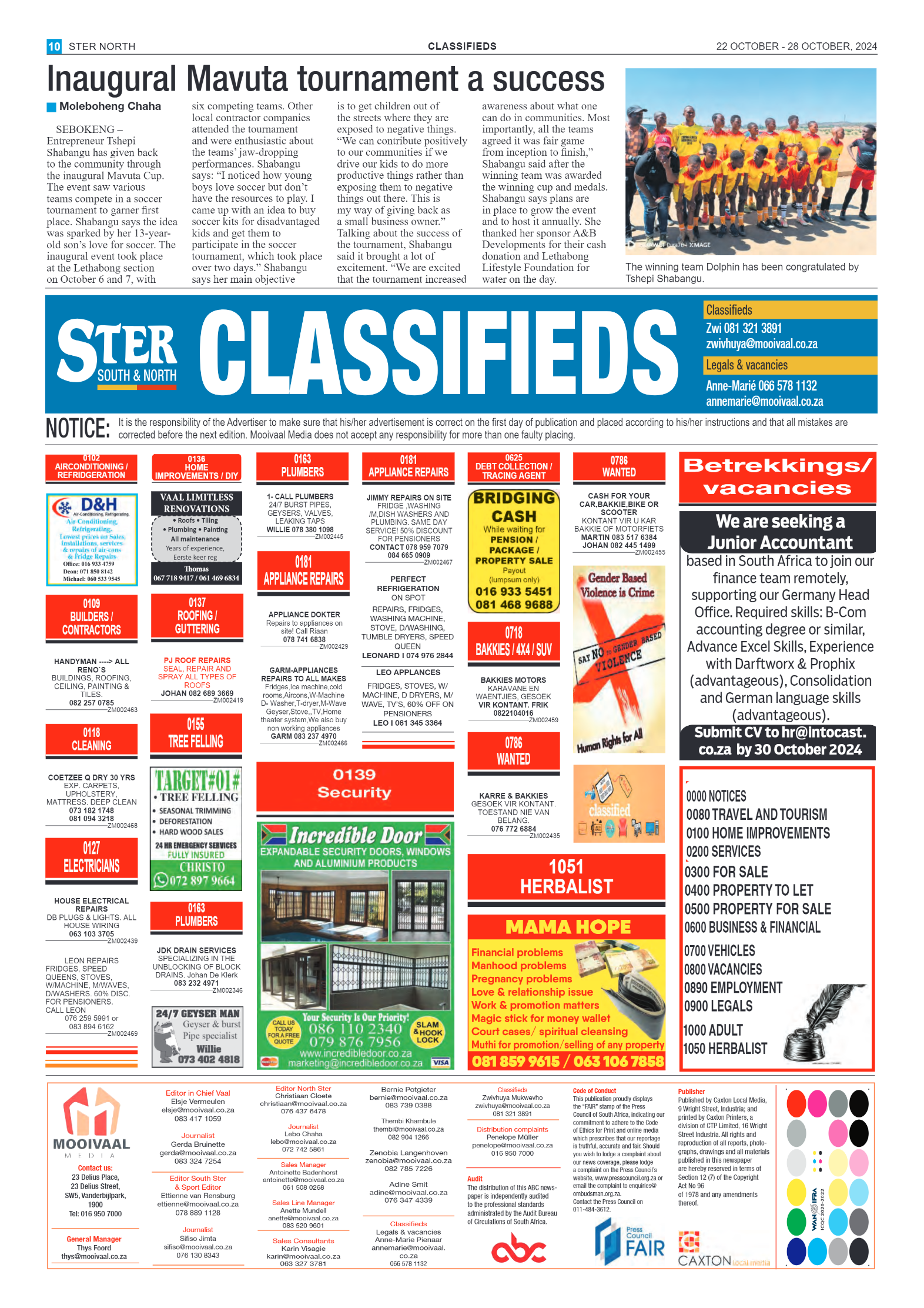 STER NORTH 22 OCTOBER – 28 OCTOBER, 2024 page 10
