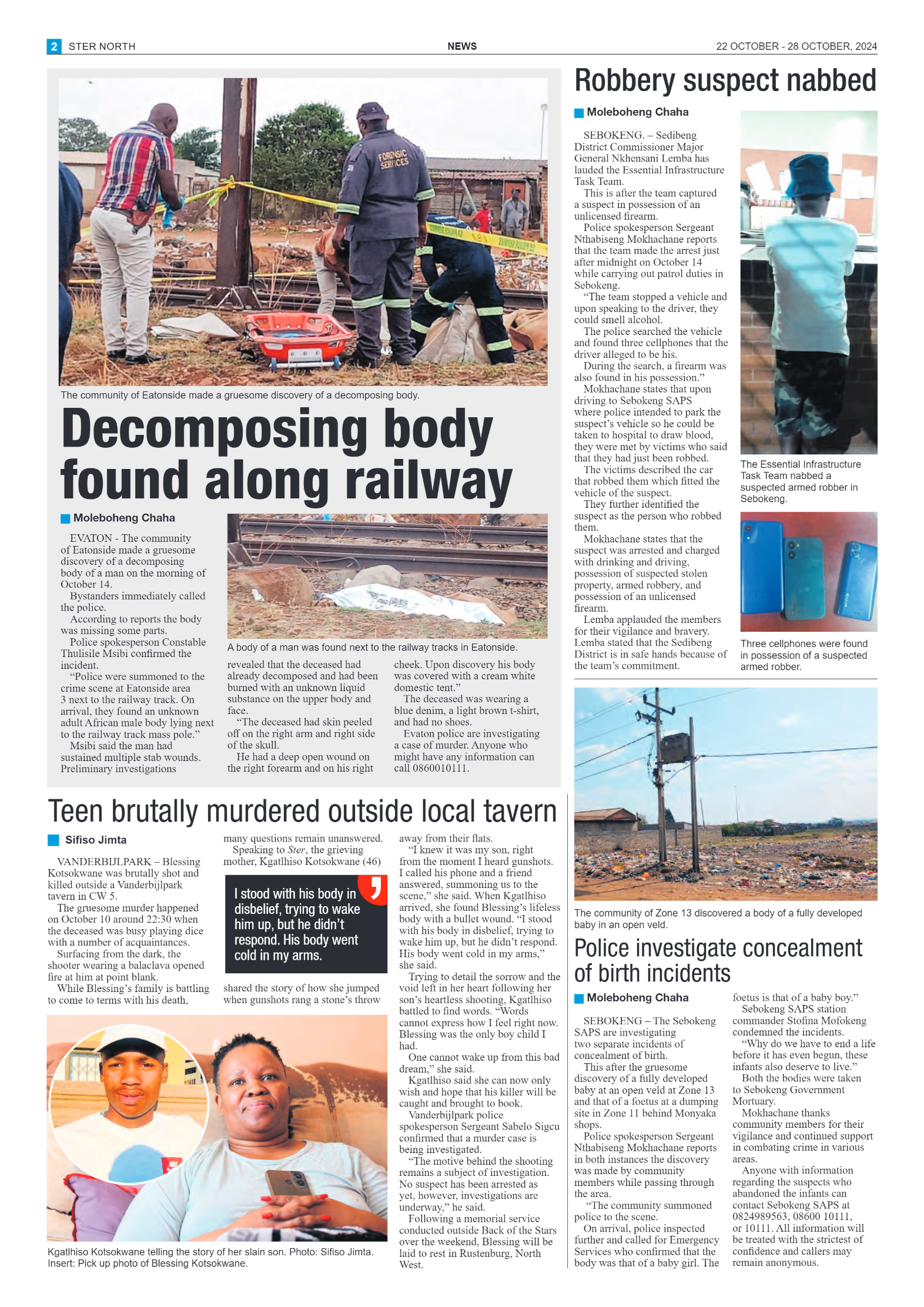 STER NORTH 22 OCTOBER – 28 OCTOBER, 2024 page 2