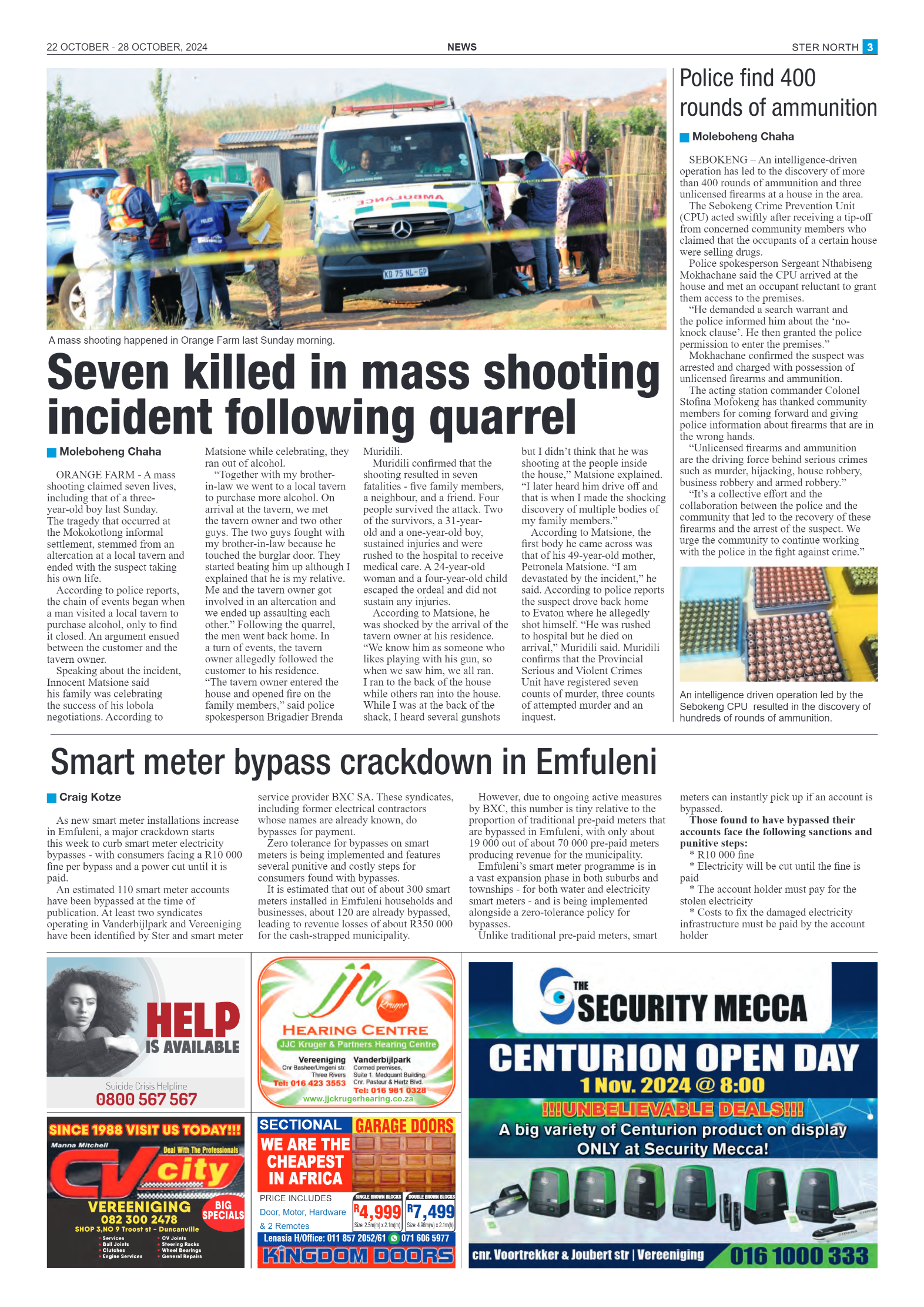 STER NORTH 22 OCTOBER – 28 OCTOBER, 2024 page 3