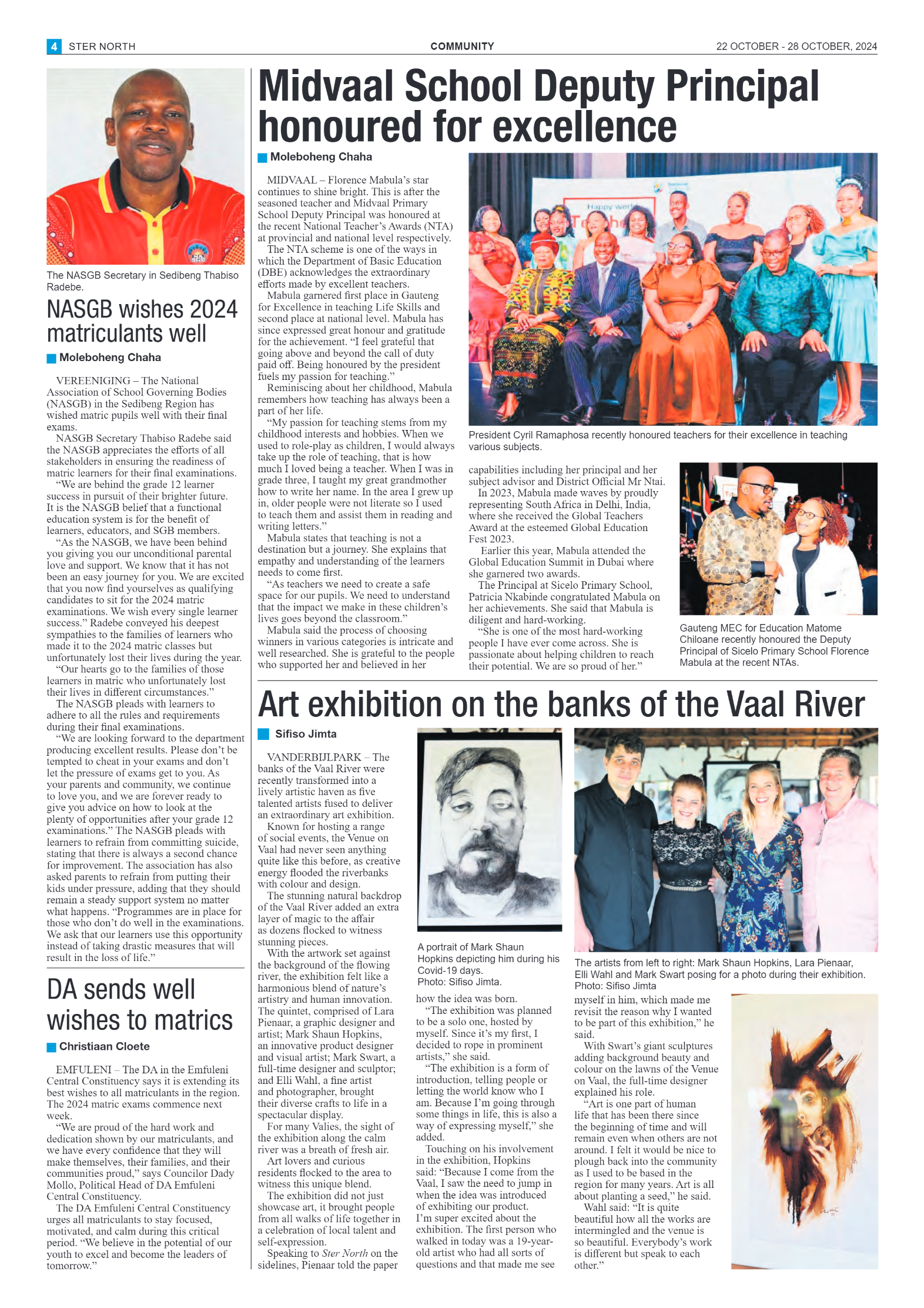 STER NORTH 22 OCTOBER – 28 OCTOBER, 2024 page 4