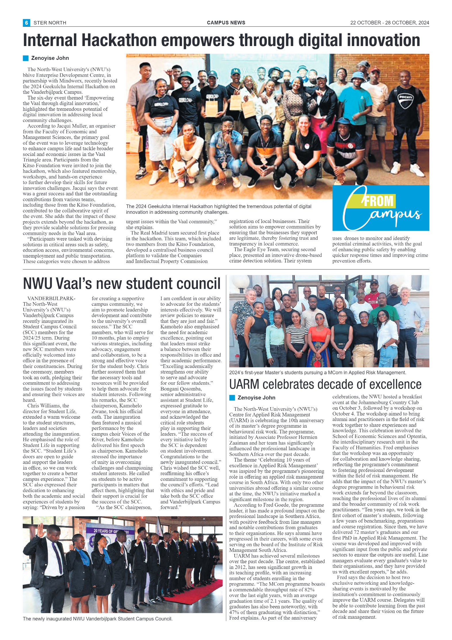 STER NORTH 22 OCTOBER – 28 OCTOBER, 2024 page 6
