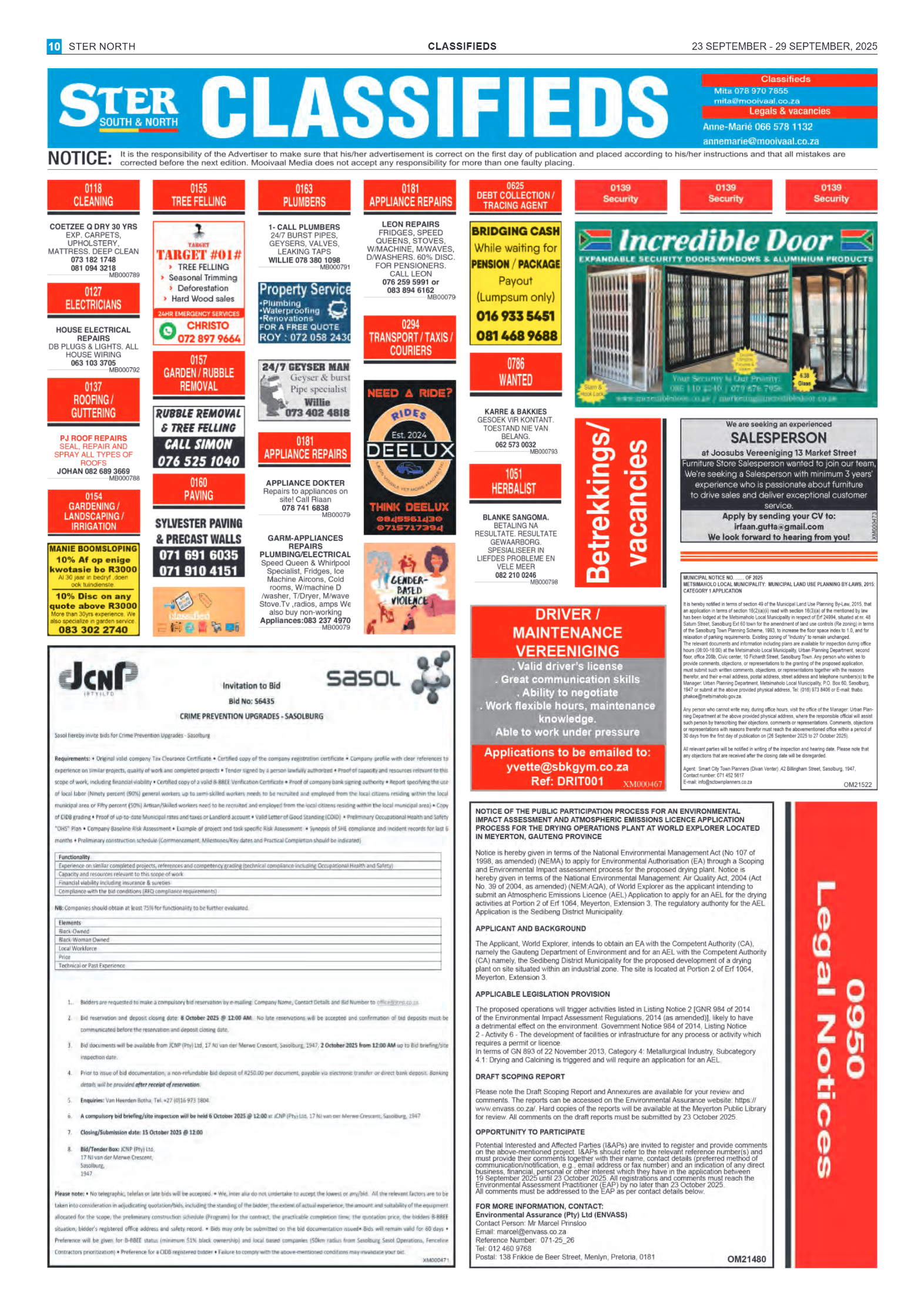 STER NORTH 23 SEPTEMBER – 29 SEPTEMBER, 2025 page 10