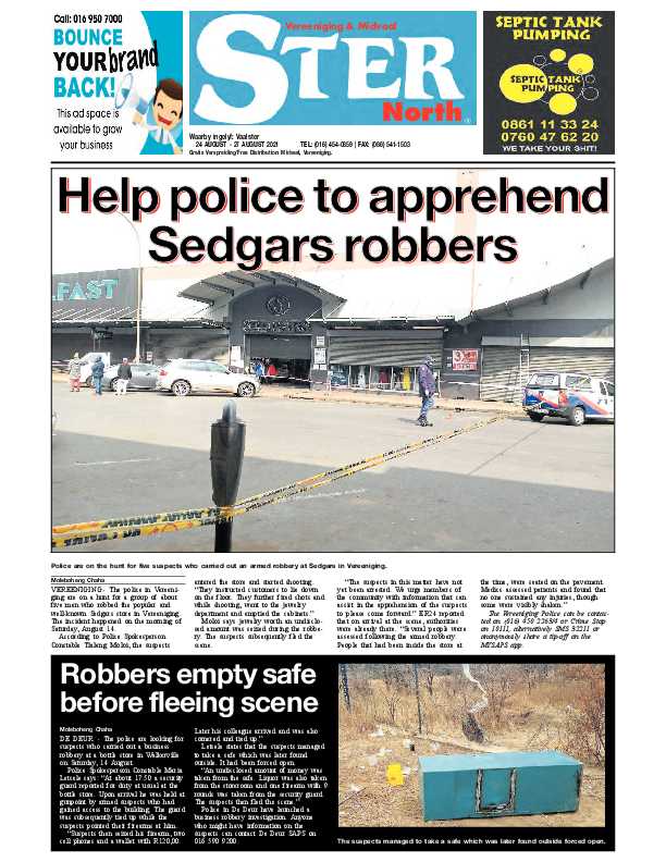 STER NORTH 24 August – 27 August 2021 page 1