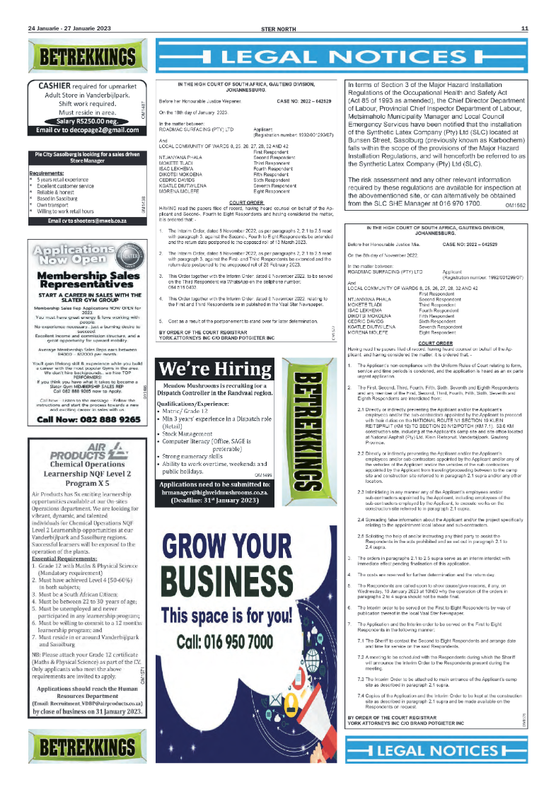 STER NORTH 24 Januarie – 27 Januarie 2023 page 11