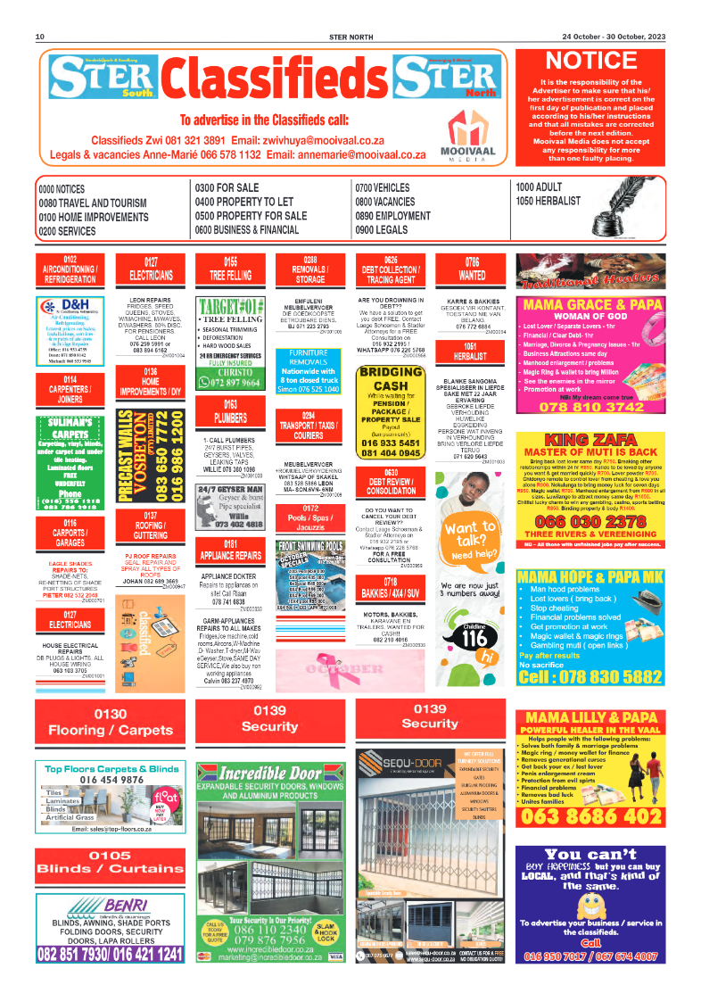 STER NORTH 24 October – 30 October, 2023 page 10