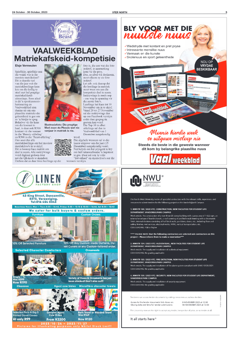 STER NORTH 24 October – 30 October, 2023 page 5