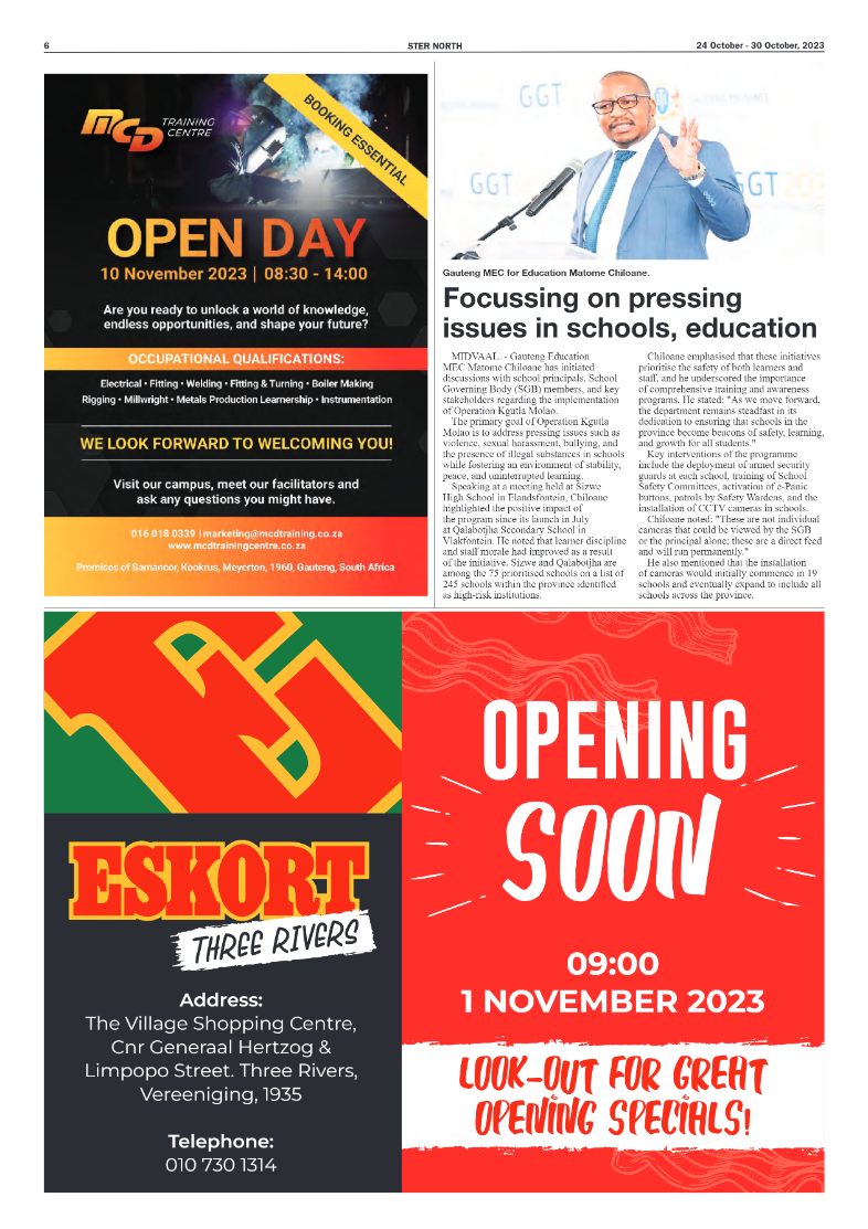 STER NORTH 24 October – 30 October, 2023 page 6