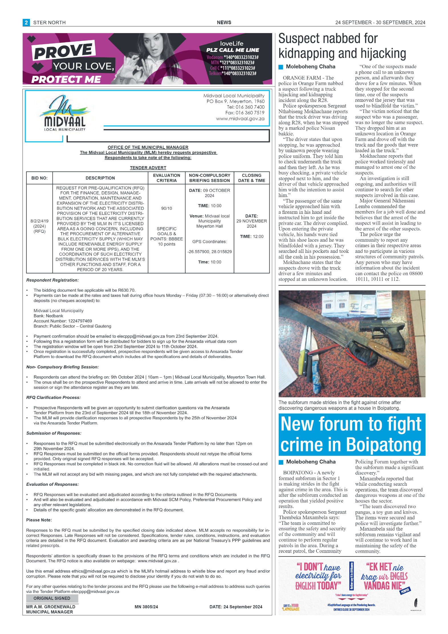 STER NORTH 24 SEPTEMBER – 30 SEPTEMBER, 2024 page 2
