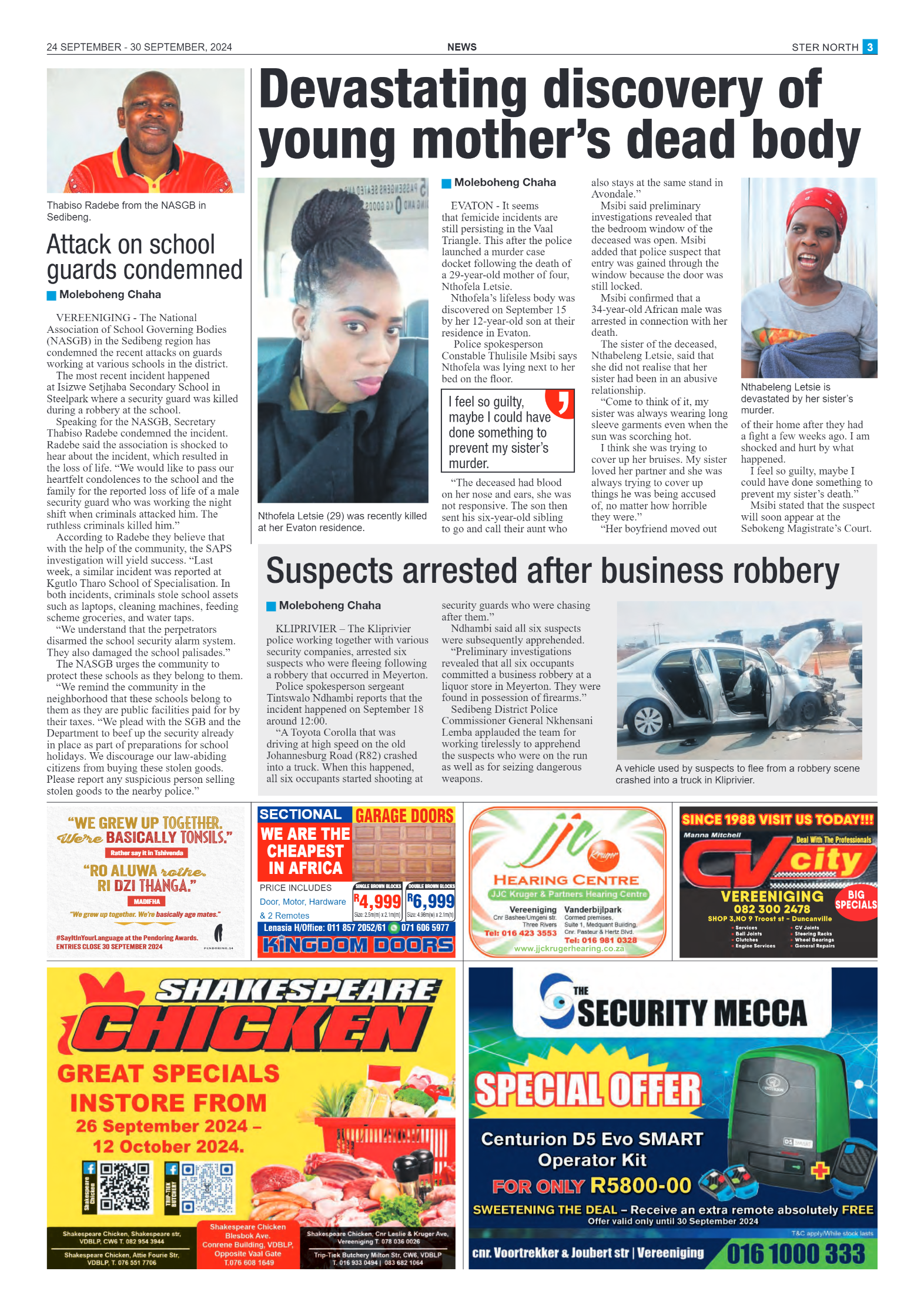 STER NORTH 24 SEPTEMBER – 30 SEPTEMBER, 2024 page 3