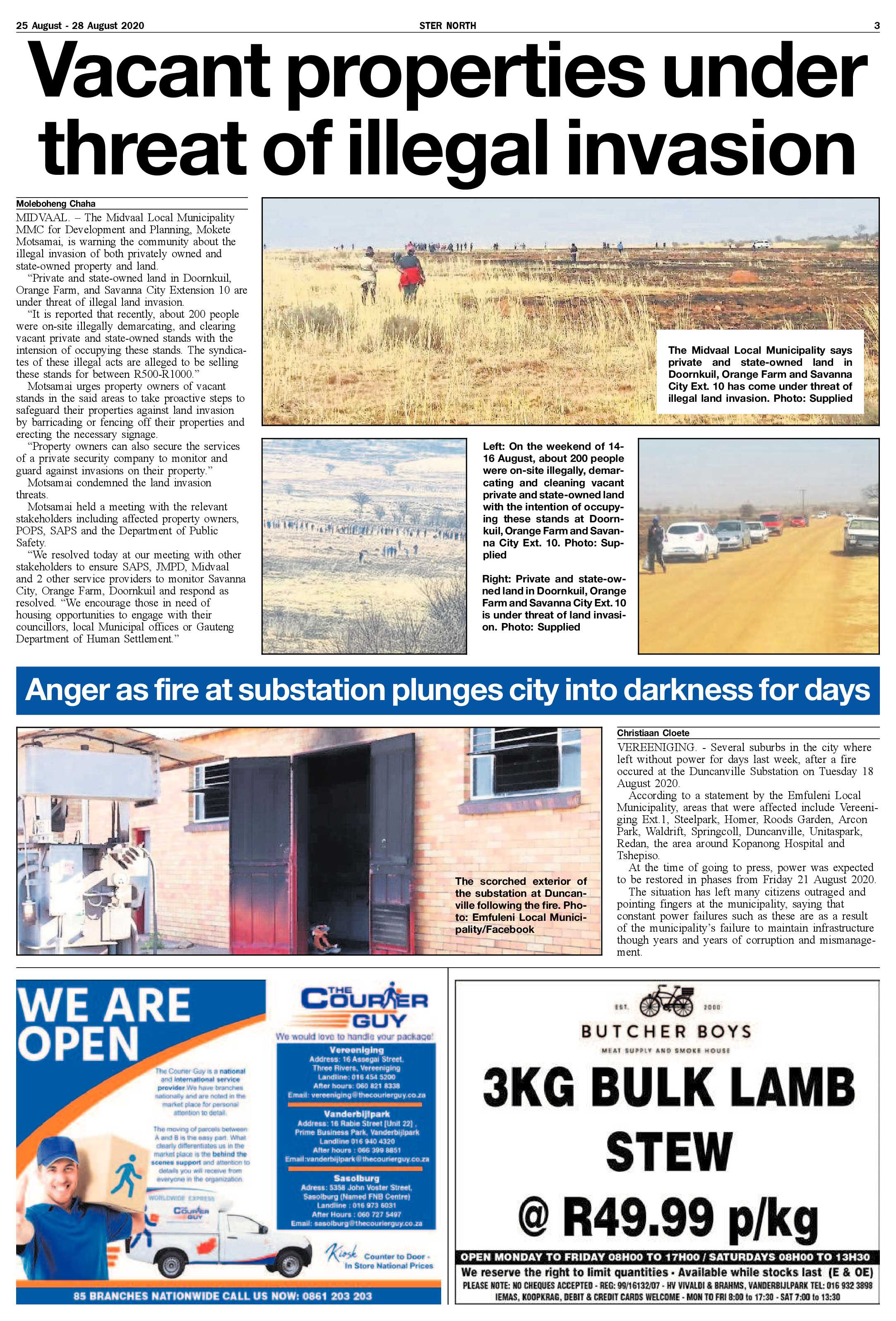 STER NORTH 25 August – 28 August 2020 page 3