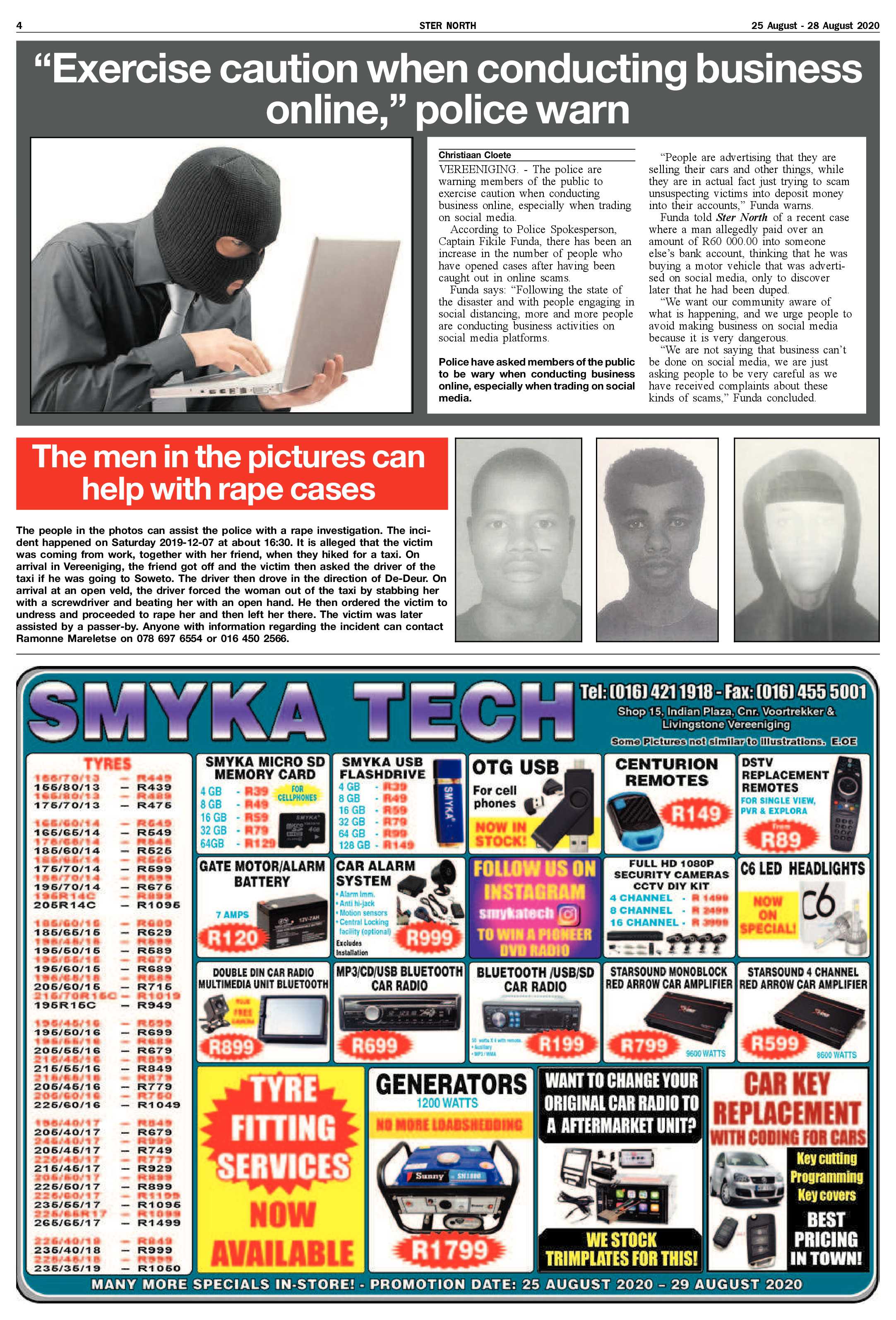 STER NORTH 25 August – 28 August 2020 page 4