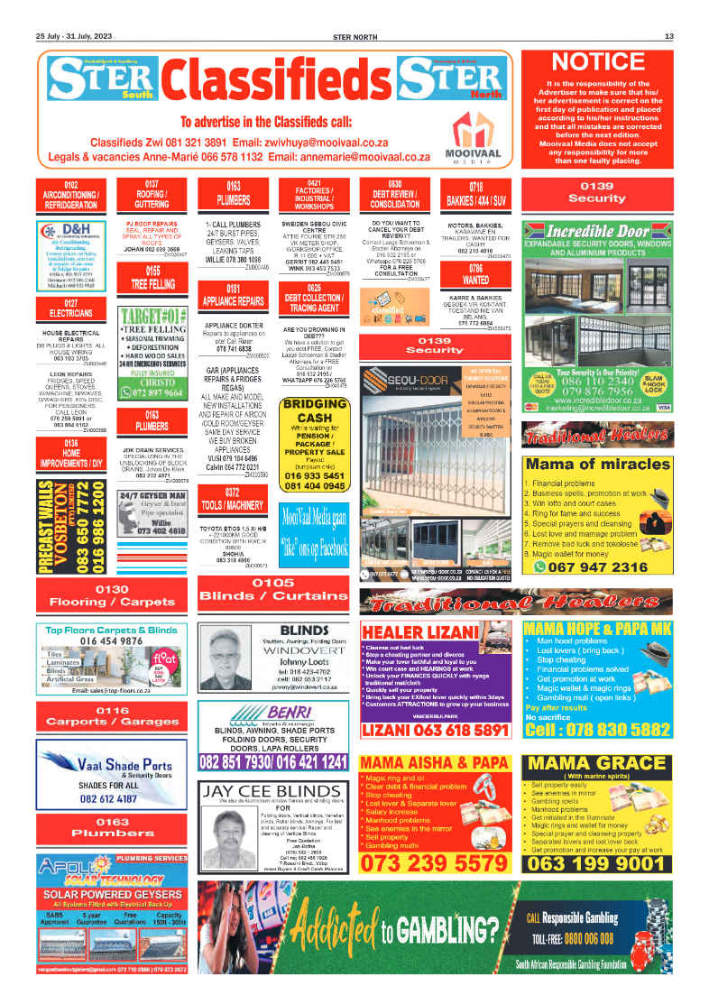 STER NORTH 25 July – 31 July, 2023 page 13
