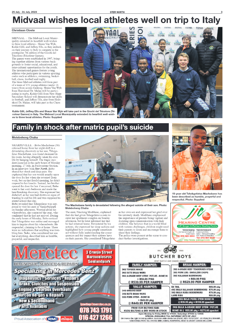 STER NORTH 25 July – 31 July, 2023 page 3