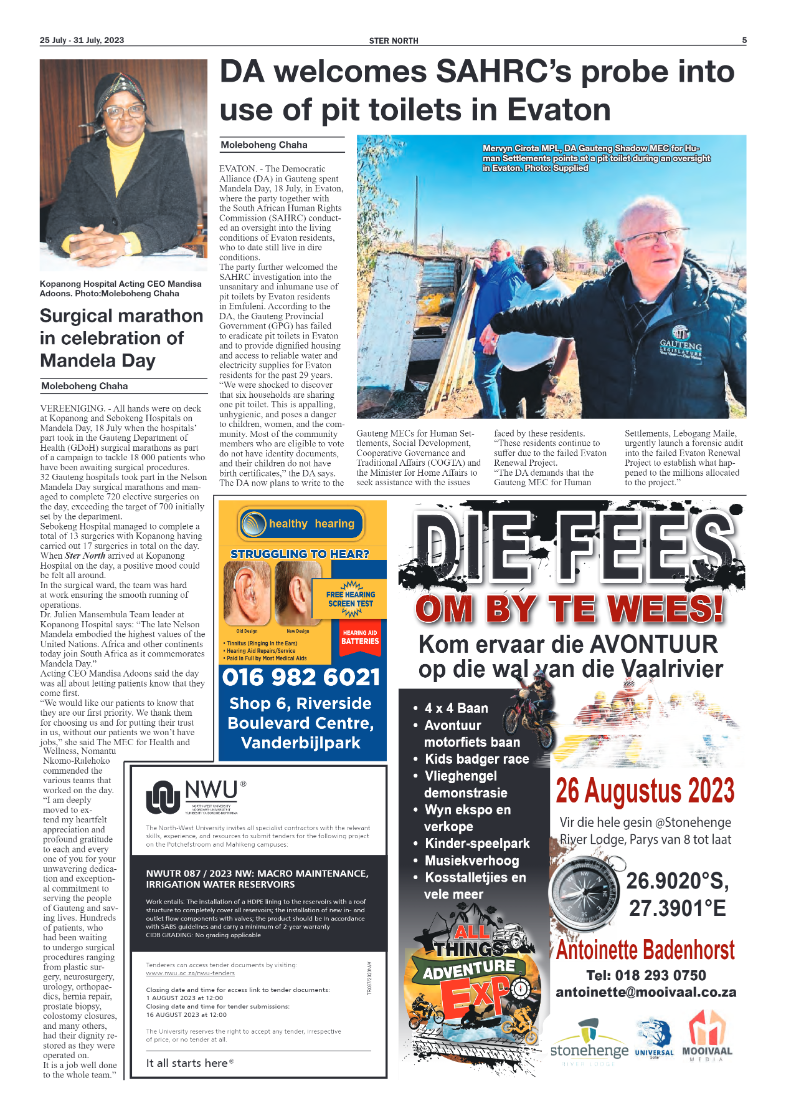 STER NORTH 25 July – 31 July, 2023 page 5